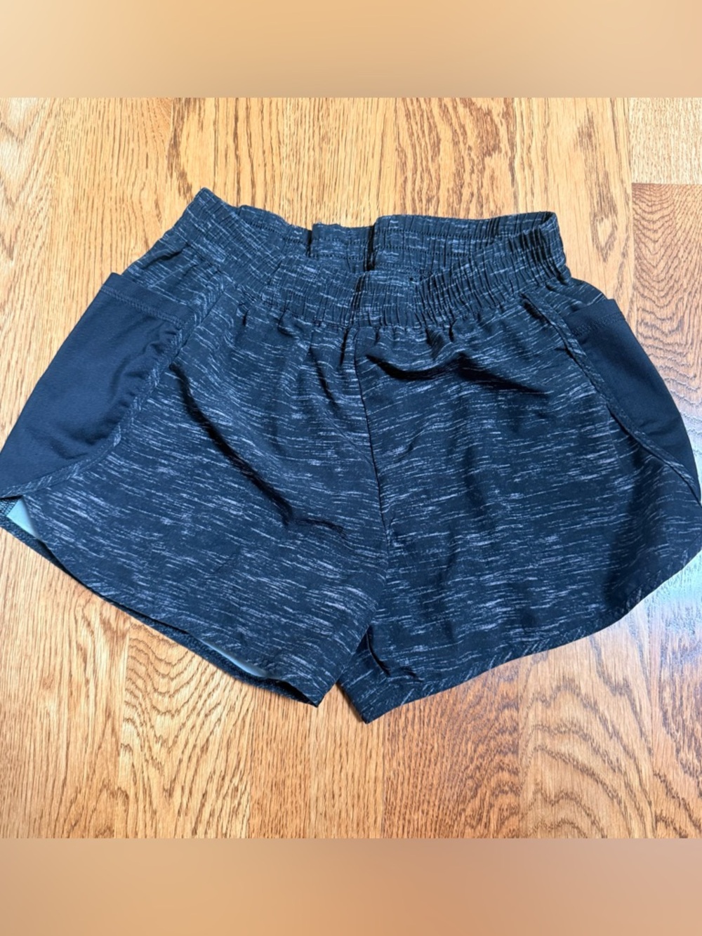 Lands' End Black Heather Athletic Shorts